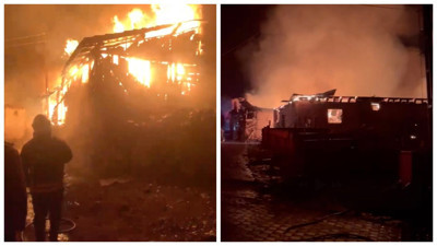 Çorum'un İskilip İlçesinde Üç Ev Alevlere Teslim Oldu