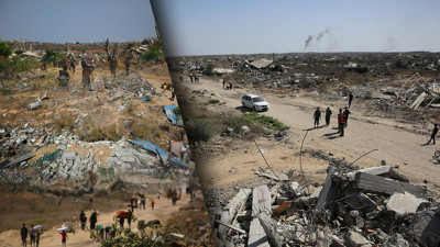 Gazze, Enkaz ve Gözyaşının Ortasında Kaldı! Filistinliler Yıkıntının Üzerinde Hayat Kuruyor