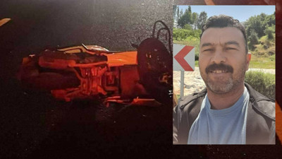 Devrilen Motosikletin Sürücüsü Hayatını Kaybetti