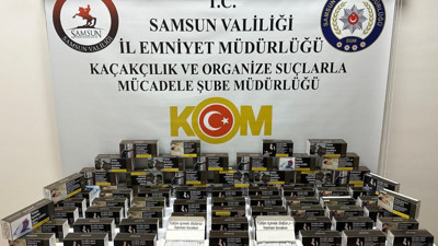 Samsun'da Operasyon: 15 Bin Kaçak Makaron Ele Geçirildi