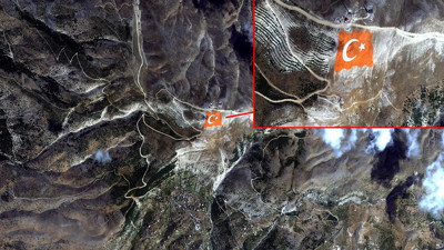 Cumhuriyet Bayramı’na Özel Kare: Türk Bayrağı Uzaydan Görüntülendi