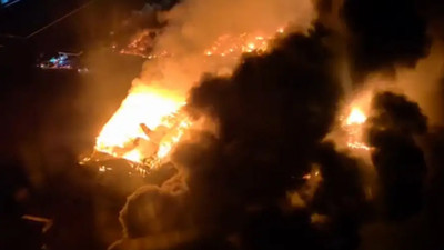 Arjantin'de Büyük Patlama! Alevler 20 Metreyi Aştı