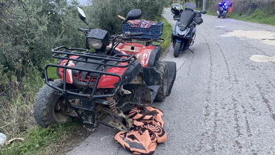 Bursa'da ATV Devrildi! 1'i Ağır 2 Yaralı