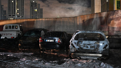 Maslak Atatürk Oto Sanayi Sitesi'nde Korkutan Yangın