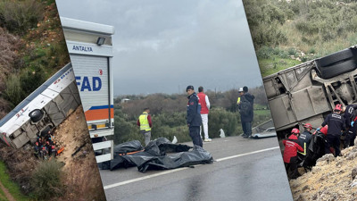 Antalya'da Yolcu Otobüsü Devrildi: 9 Ölü, Çok Sayıda Yaralı Var