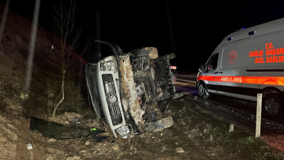 İşçi Servisi Şarampole Devrildi, 17 Kişi Yaralandı