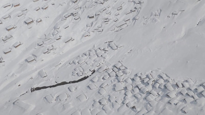 Burası Ne New York, Ne Antarktika Ne de Sibirya... Rize'de Evler Kayboldu, Görenler Hayrete Düştü