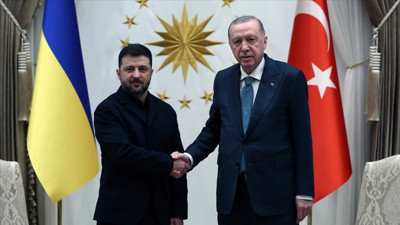 Cumhurbaşkanı Erdoğan, Zelenskiy'le Görüştü