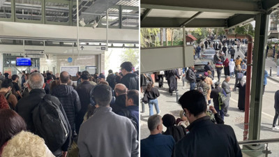 Marmaray'da Hareketli Dakikalar! Peron Tamamen Boşaltıldı