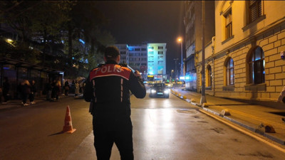 İstanbul Kadıköy'de Helikopter Destekli Polis Denetimi