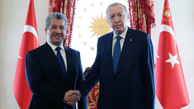 Cumhurbaşkanı Erdoğan, IKBY Başbakanı Mesrur Barzani'yi Kabul Etti