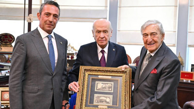 MHP Genel Başkanı Bahçeli, Rahmi Koç ve Ali Koç'u Kabul Etti