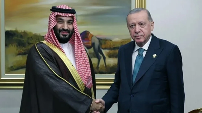 Cumhurbaşkanı Erdoğan, Suudi Veliaht Prensi Bin Selman'la Görüştü