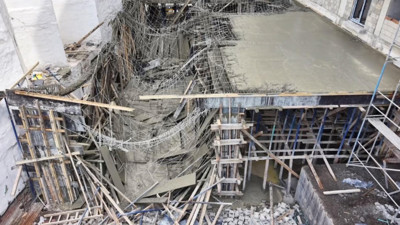 Erzurum'da Bir İnşaatta Göçük Yaşandı: 2 İşçi Yaralandı