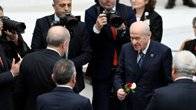 Cumhurbaşkanı Erdoğan, Genel Kurul Konuşması Sonrası Bahçeli ve Kurtulmuş ile Bir Araya Geldi