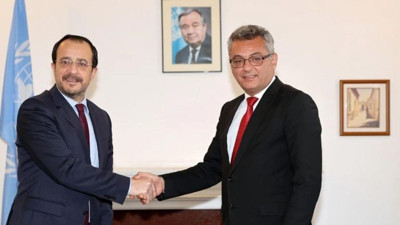 KKTC Cumhurbaşkanı Tufan Erhürman ile Kıbrıslı Rum Lider Nikos Hristodulidis Bir Araya Geldi