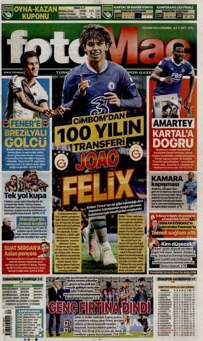 Fotomaç Gazetesi Manşeti