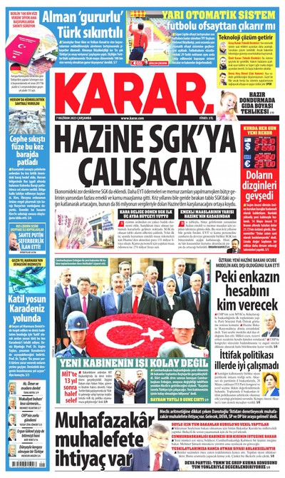 Karar Gazetesi Manşeti
