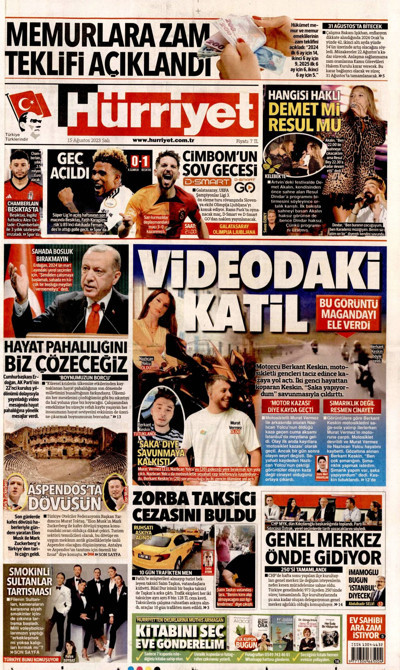 Hürriyet Gazetesi Manşeti