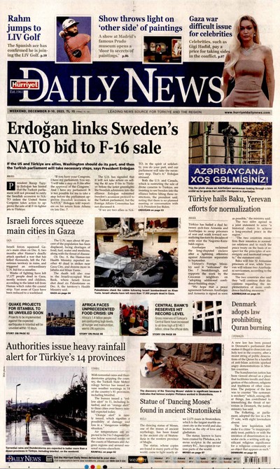 Hürriyet Daily News Gazetesi Manşeti