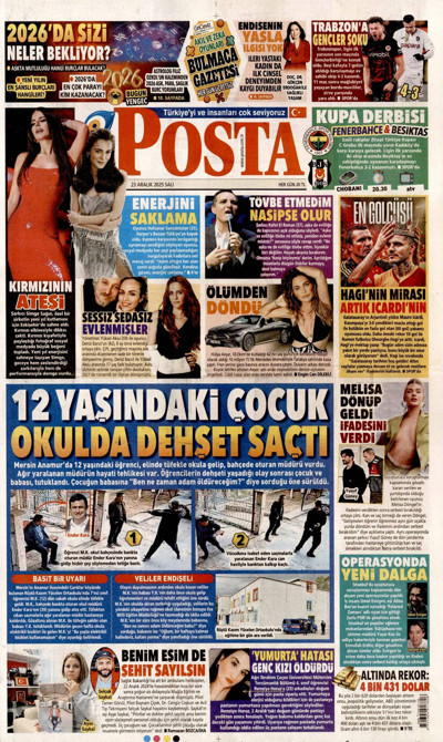 Posta Gazetesi Manşeti