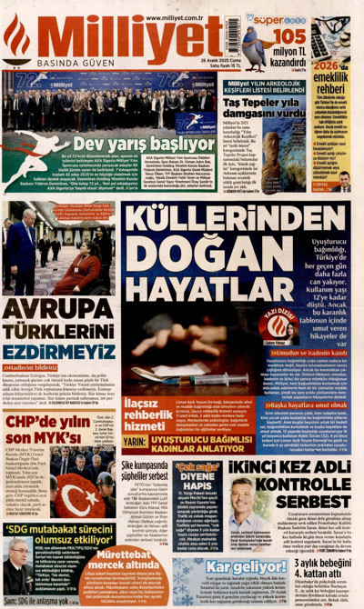 Milliyet Gazetesi Manşeti