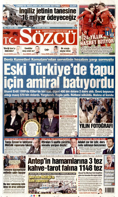 Sözcü Gazetesi Manşeti