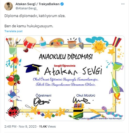 Açık öğretim mezunu 'kamu hukukçusu' Ogan'a tepki yağıyor: Diploması olan paylaşıyor - Resim: 5