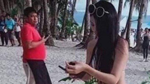 Kadın turist'e string bikini cezası