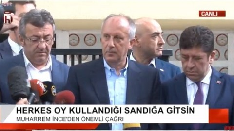 Muharrem İnce'den YSK önünden seçmenlere flaş çağrı