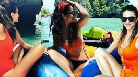 Başak Dizer eşi Kıvanç Tatlıtuğ'u bırakıp tatile çıktı