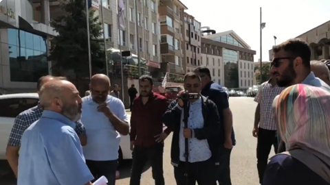 KHK'lı Cemal Yıldırım'ın AKP binası önündeki eylemine yine izin verilmedi
