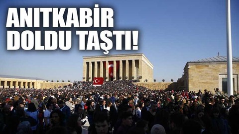 On binler Anıtkabir'de Ata'nın huzuruna çıktı