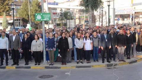 Nazilli Devlet Hastanesi'nde Ata'ya saygı töreni