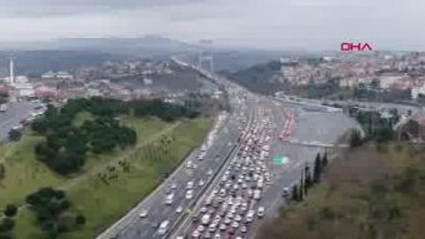 Karne günü İstanbul'da trafik yoğunluğu