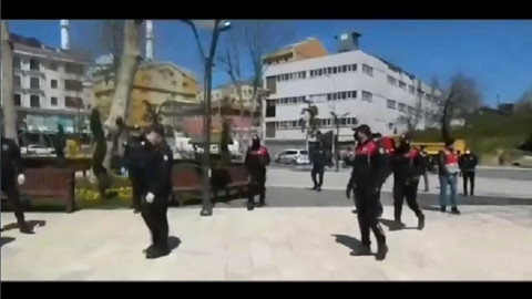 Sultangazi'de polislere moral şakası