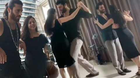 Can Yaman ile annesinden tango şov