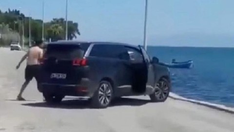 Lüks cipi denize atıp yoluna devam etti