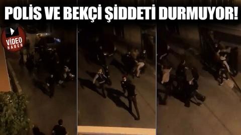 Eyüp'te ekmek almak için dışarı çıkan vatandaşa polis ve bekçilerden meydan dayağı!