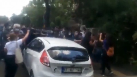 ABD Büyükelçiliği önündeki polis şiddeti eylemine polis müdahalesi