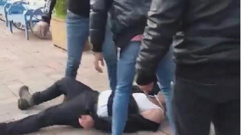 Bisikletli taciz şüphelisine meydan dayağı