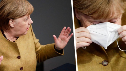 Merkel'in o anları sosyal medyada gündem oldu
