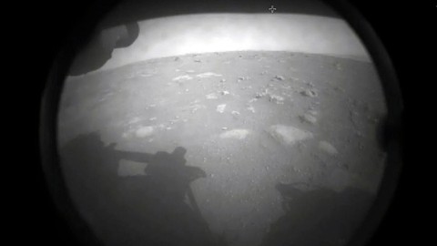 İşte Perseverance'ın Mars'a iniş anının görüntüsü