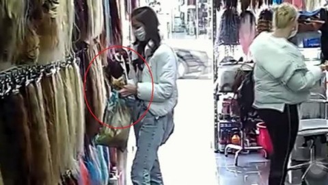 Ankara'da anne - kız kılığındaki 2 şüpheli, 2 bin 500 TL'lik saç yumağını çaldı