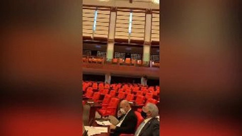 Meclis'te halkın iradesine 'saygı duyan' AKP sıraları bomboş