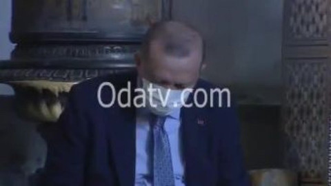 Ayasofya'da skandal görüntüler: Atatürk'e lanet okundu, Erdoğan dinledi