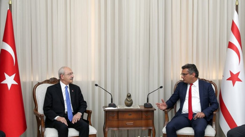 Kılıçdaroğlu KKTC Ana Muhalefet Lideriyle Tufan Erhürman ile görüştü