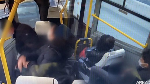 Tacizden hapis cezası alan şahsın minibüste iğrenç görüntüleri ortaya çıktı!