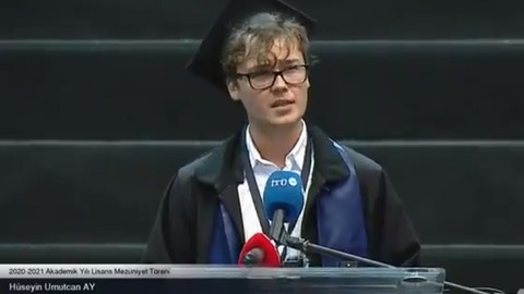 İTÜ birincisinden hafızalardan çıkmayacak konuşma: 'Yozlaşmış bu sistemi değiştireceğiz, değiştirmeliyiz'