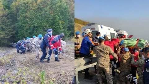 Yolcu otobüsü 150 metreden uçuruma devrildi: Çok sayıda ölü ve yaralı var